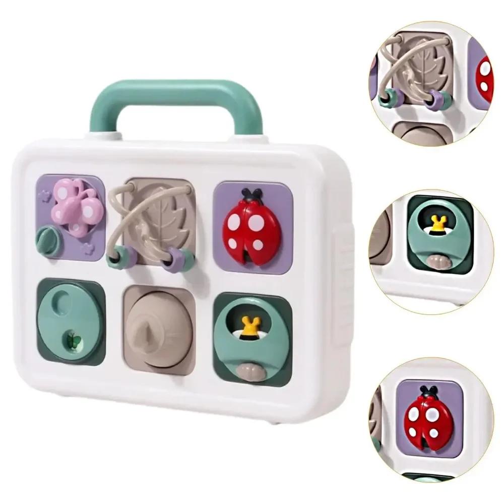 Multifunction Sensory Busy Board Education Toy Fine Motor Skills Fidget Toys Travel Toy Activity Board for Children Toddler