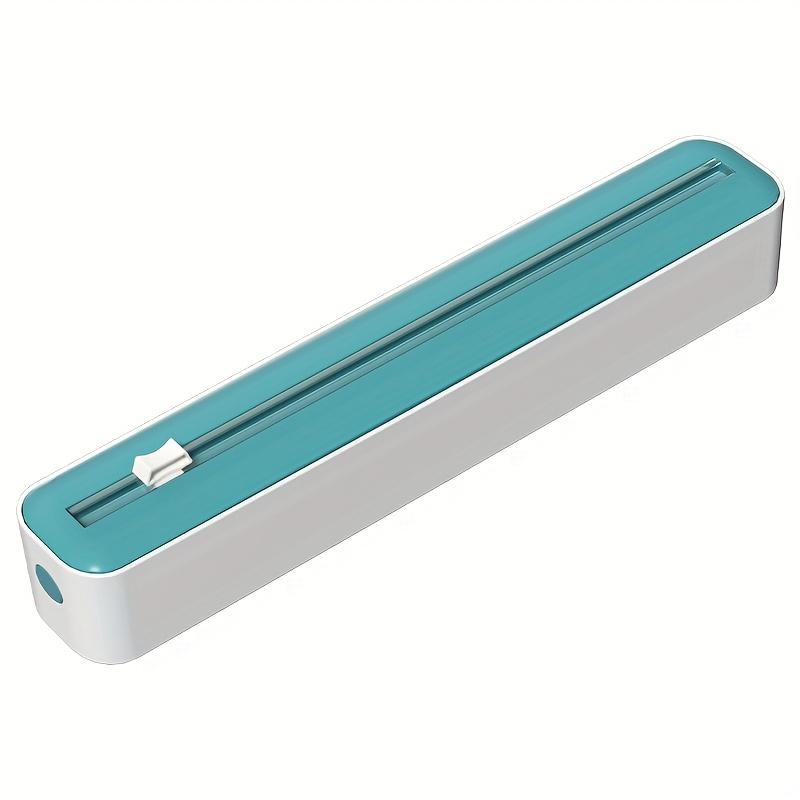 Plastic Wrap Cutter, Storage Box, and Plastic Wrap Dispenser Are Suitable for Plastic, Tin Foil, Baking Paper, and Wax Paper