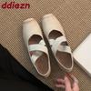 Fashion Fashion Shallow Women Ballet Flats Dance Shoes Spring Autumn Female Soft Footwear Square Toe Ladies Mary Janes Flats Shoes