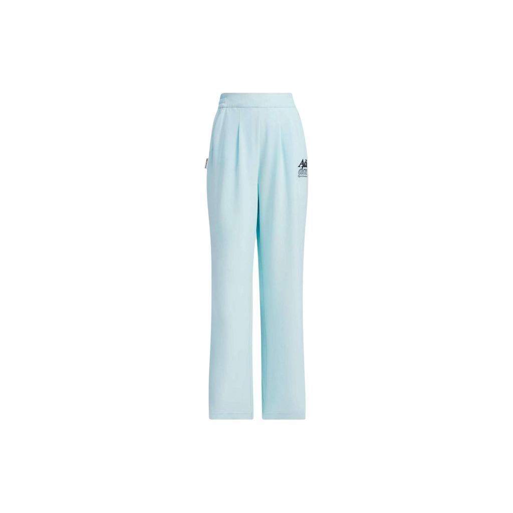 adidas Performance Women's Light Blue Loose Wide-Leg Casual Pants JI6876