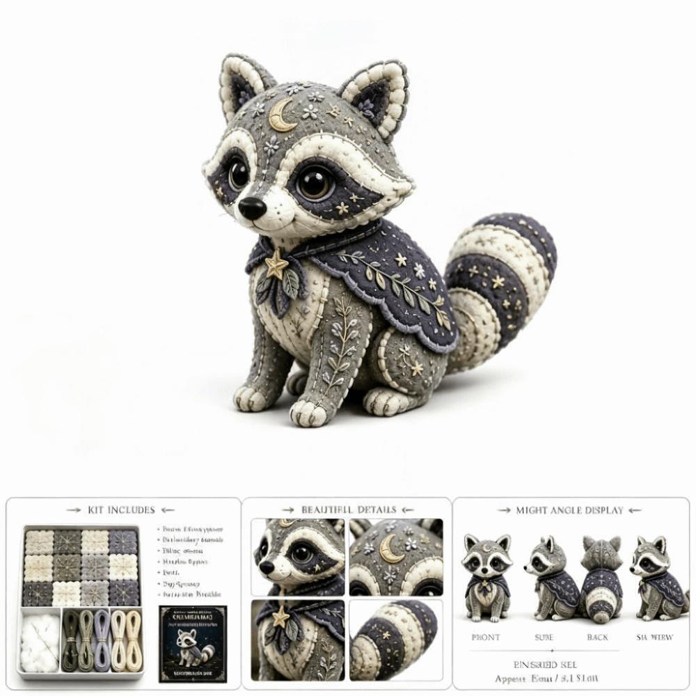 Floral Fabrics DIY Sewing Kit Creative Design Animal Toy Craft Fabric Sewing Kit For Craft Lover