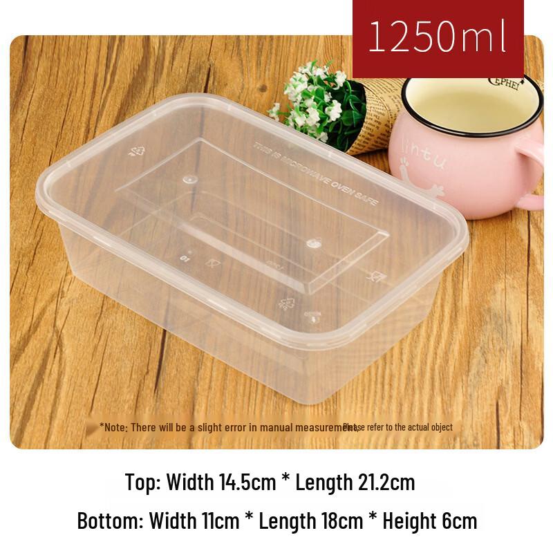 Hanyou Disposable Transparent Food Containers with Lids