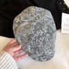 Cloth Denim Forward Cap Y2k Sequin Newsboy Cap Retro Cadet Cap  Travel
