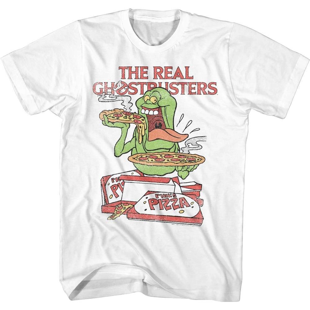 The Real Ghostbusters Slimer And Pizza TShirt S