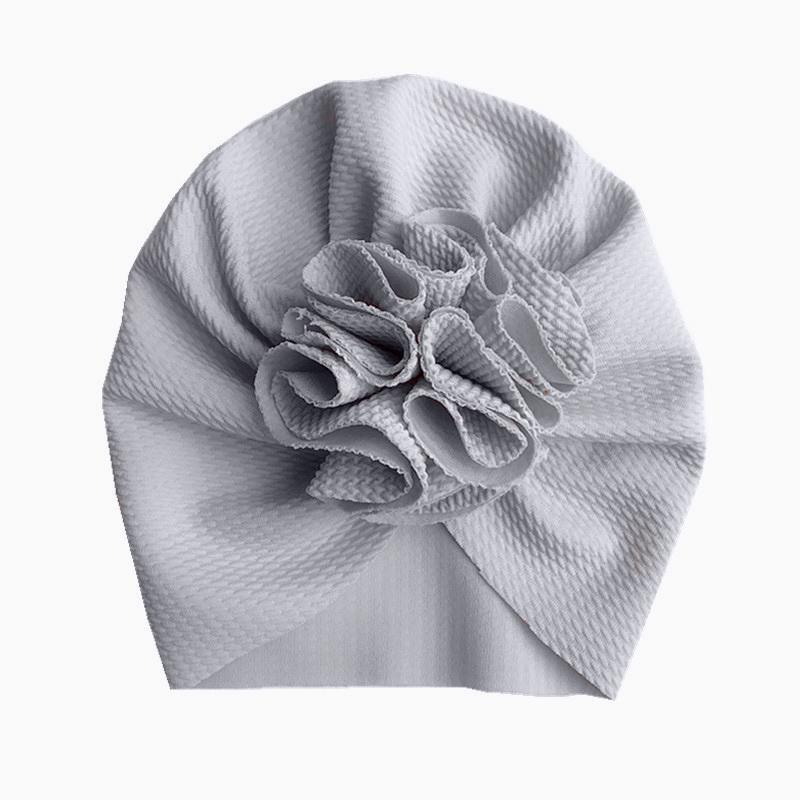 Cute Flower Baby Turban Hat Soft Baby Girl Headwrap Beanie Hat For Newborn Infant Toddler Headwear Headband