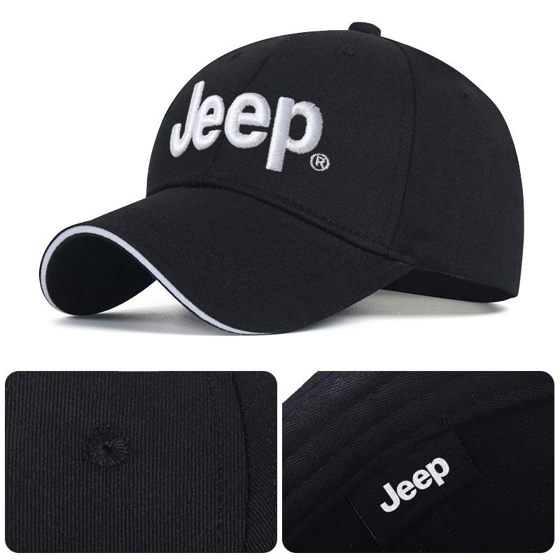 CYHHKS1 Car Logo Adjustable Baseball Cap Outdoor Cap for Jeep JPB Renegade Wrangler JK Compass Grand Cherokee Gladiator