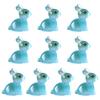 10pcs Cute Animal Miniature Bunny Figurines Garden Miniature Landscape Ornament Accessories for Easter Party Home Decor