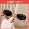 Gafas de Sol Otoño 2024 Para Damas Con Montura Dorada Y Lente Gris Protección Solar Uv400