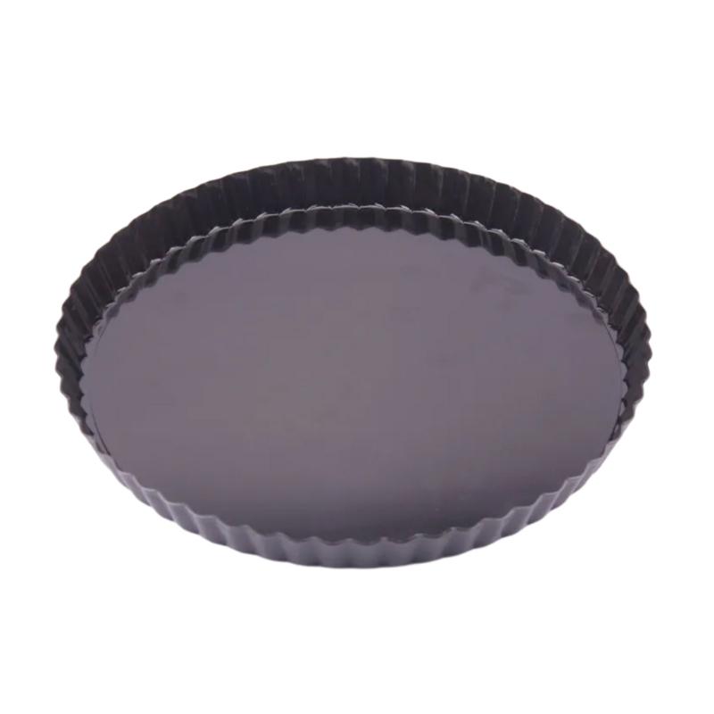 Heavy Duty Tart Pans Removable Loose Bottom Nonstick Quiches Pans Fluted Side Round Bakings Pans Tray Dishwasher Safe