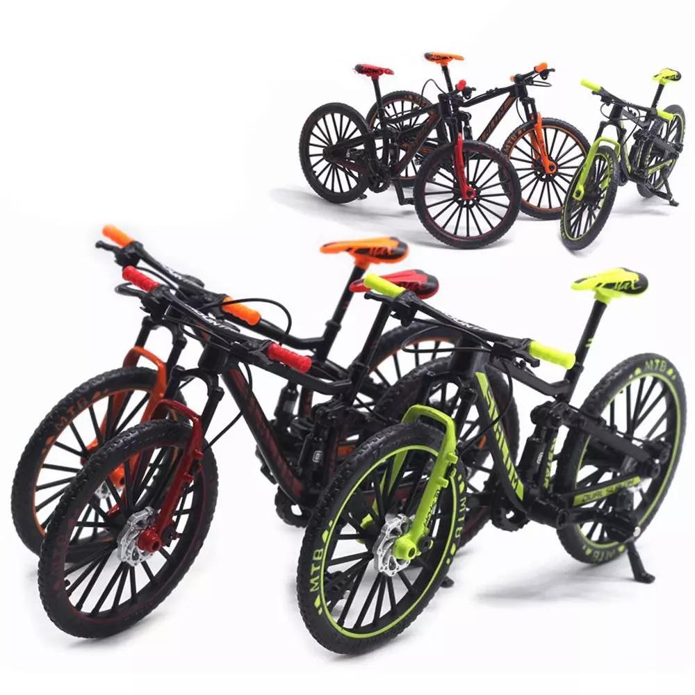 Collection Toys Diecast Metal Mini Bicycle Model Racing Bike Toy Mountain Bike Toy Road Bike Model