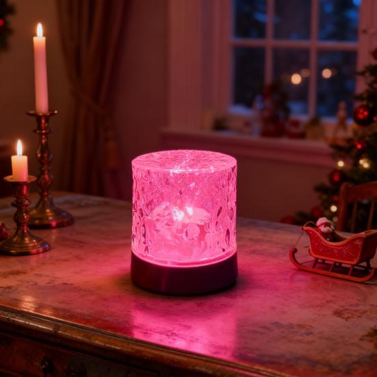 Ocean Wave Projector Light 16Colors Luminorthe Night Light 3D Holographic Water Ripple Ambient Lamp with Remote Control for Meditation Relaxation Room