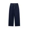 European and American French women's clothing fashion retro waist strap waist lapel denim jacket pants