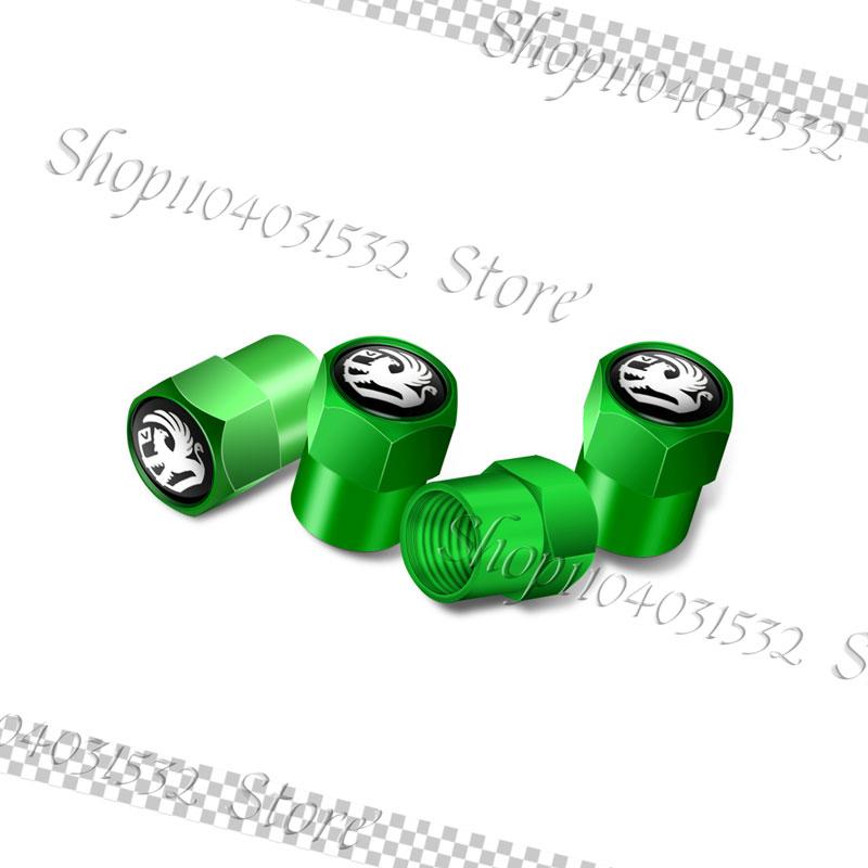 4Pcs Metal Car Styling Tire Valve Caps Tyre Wheel Stem Air Valve Cover For Vauxhall Astra H J G Vectra C Insignia Zafira Corsa