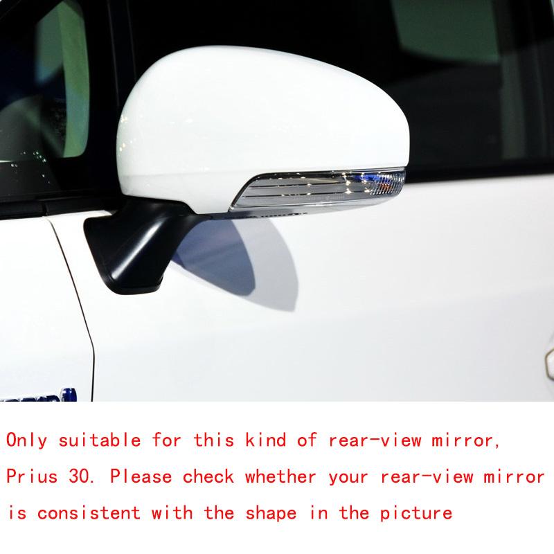 For Toyota  AE20 2009-2017 Black Carbon Fiber Rearview Mirror Cover Replacement Buckle 2010 2011 2012 2013 2014 2015
