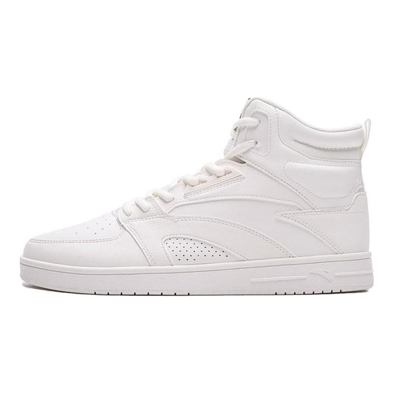 Anta Trendige lässige rutschfeste abriebfeste High-Top-Skate-Schuhe Herren Sneaker Weiß 112138071-1