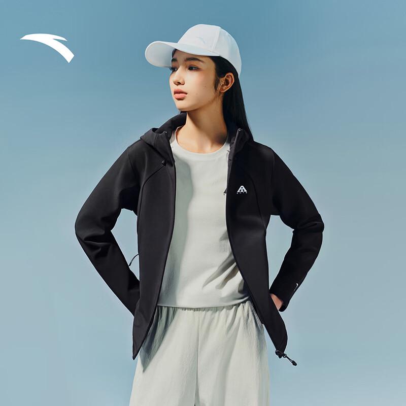 Anta Women's Fleece-Lined Water-Repellent Softshell Jacket