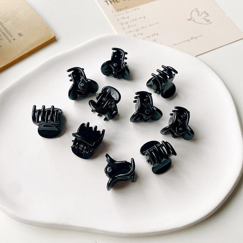 Mini Princess Side Hair Clips - Small Claw Clips for Flyaway Bangs - Women’s Hair Accessories