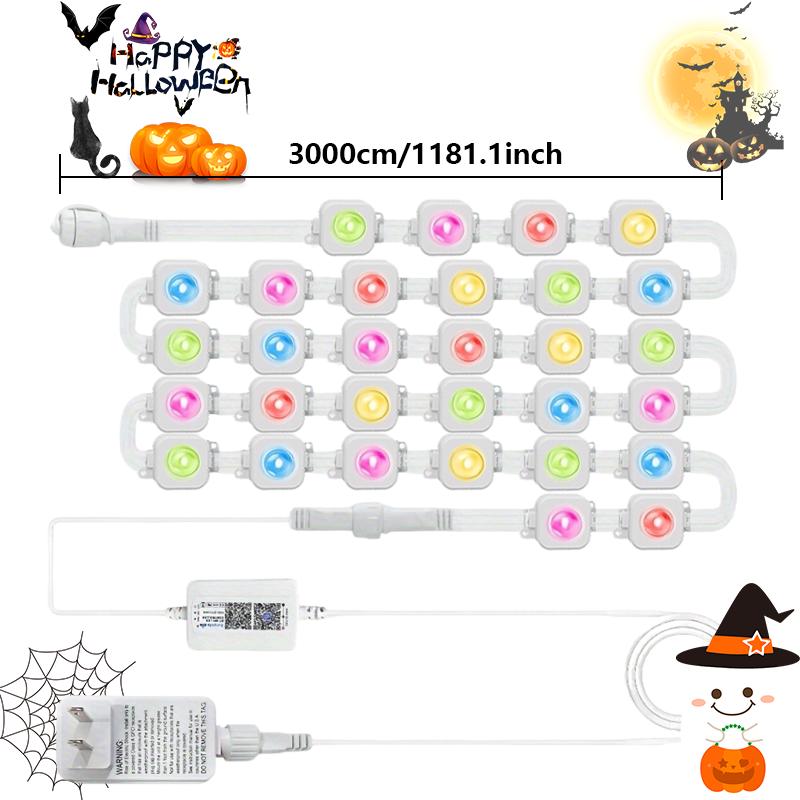 150FT/100FT/50FT, Permanent Outdoor Lights, Smart RGBIC Outdoor Lights With 75 Scene Modes, Work With Alexa, Google Assistant