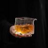 Handmade Bubble Glass Square Tea Pitcher Thickened Large Capacity for Home Kitchen Office Tea Ceremony Teaware