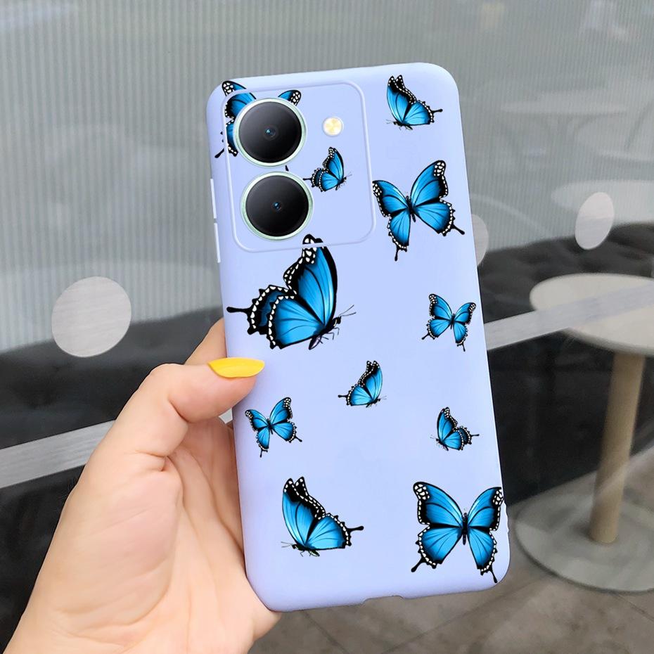 For Vivo Y36 Case 2023 Cute Love-heart Pattern Jelly Silicon Soft Phone Back Cases Cover For VivoY36 Y 36 4G 5G V2247