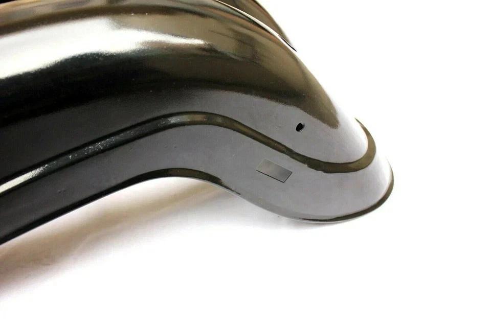 ROYAL ENFIELD BULLET 350cc BLACK FRONT & REAR MUDGUARD FENDER BUMPER SET GEC
