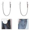 Wallet Chain 70cm Trendy Fashion for Women Girls Streetwear Fans Skaters Black Leather