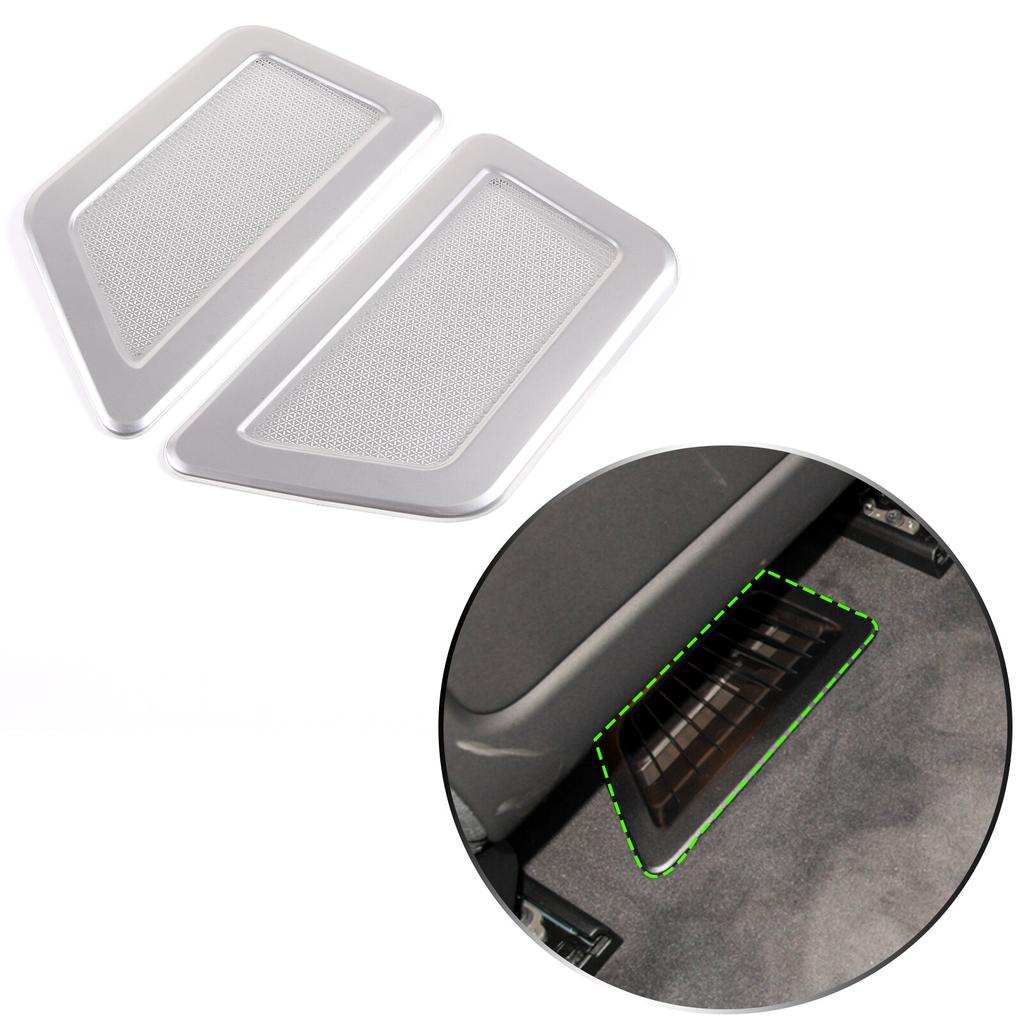 Silver Alloy Air Conditioner Cover Under Seat Air Vent Shell For BMW IX -24