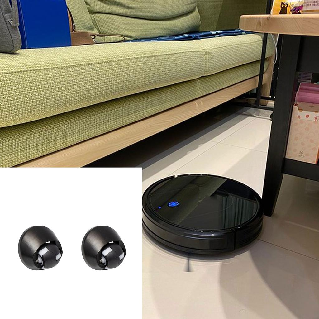 Pack of 2 Plastic Vacuum Cleaner Casters Vacuum Cleaner Wheel Plastic Texture Antiwear Vacuum Robot Tire for BR151/150