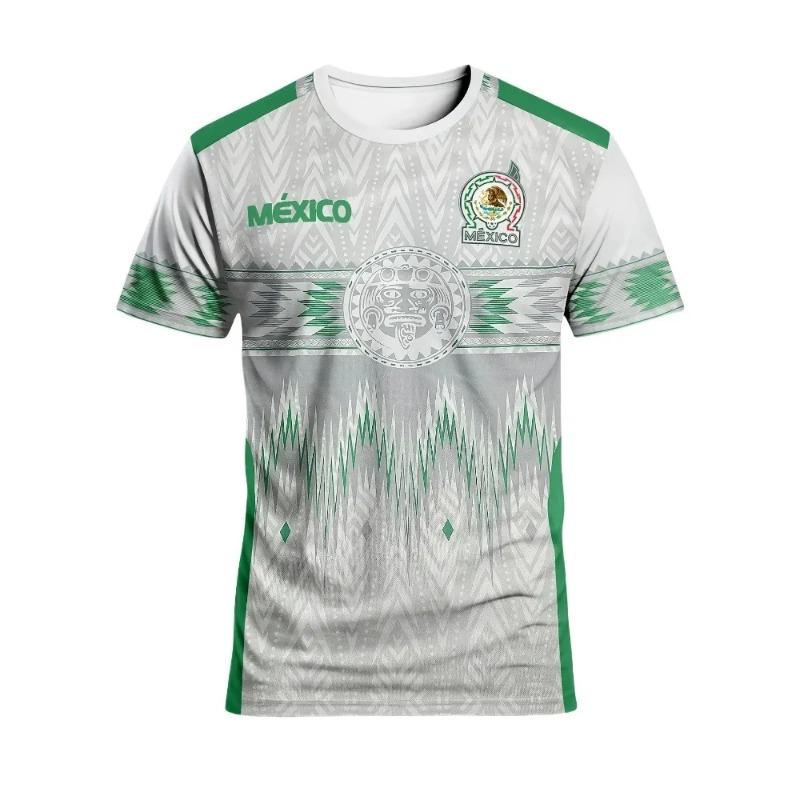 Mexico 3D Printed Football Jersey T-shirts 2025 Summer Men's Women's Same Quick-drying Tees Outdoor Sports Tops Training Clothes
