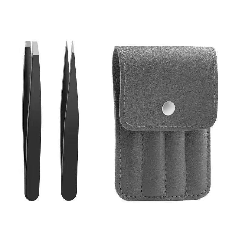 Stainless Steel 1/2/4 Piece Tweezer Set With Precision Tips Non Slip Handle Perfect For Eyebrow Shaping Facial Hair Removal