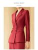Women's Double-Breasted Professional Suit Set - Elegant Spring/Autumn Formal Wear