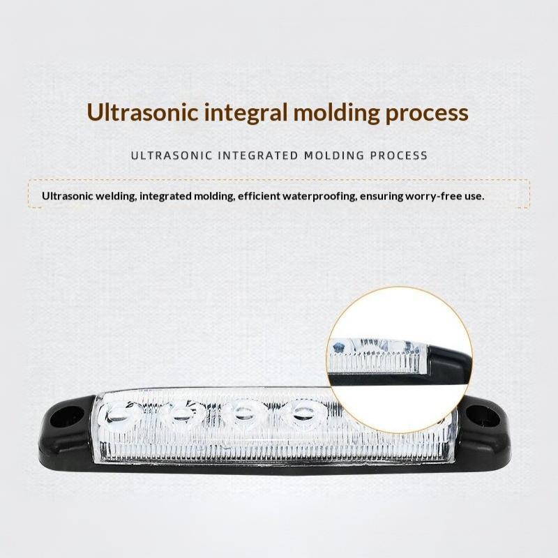 24V 6 Led Side Marker Lights Car External Lights Warning Tail Light Signal Brake Lamps For Truck Trailer Lorry Bus