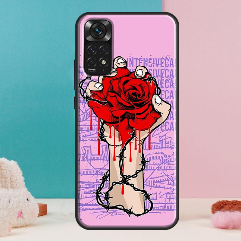 Bloody Hand Case For Xiaomi Redmi Note 14 13 Pro 12 11 9 10 9S 10S 11S 12S Redmi 14C 13C 10C 12C Cover