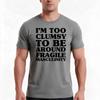 Too Clumsy Tshirt Summer Casual Cotton Tee Oversized Streetwear Tops Vintage Graphic Print Loose Fit Short Sleeve