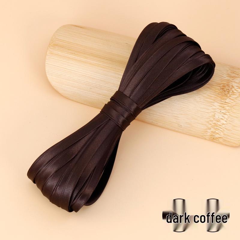 Hengmeihe Satin Cheongsam Paspelband - 0,6 cm Bügelfreie Saumeinfassung für Bekleidungszubehör