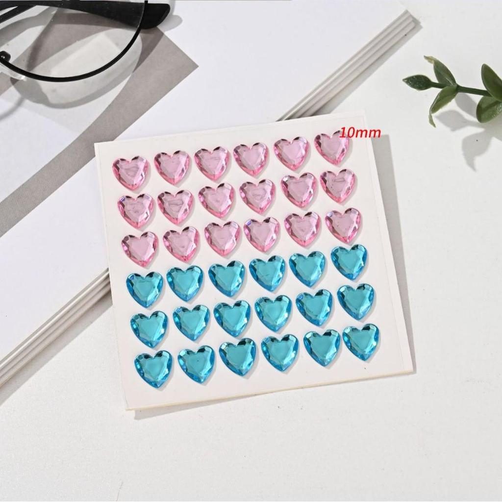 Kinder Herz Diamant 3D Acryl Aufkleber für Kindergarten Belohnungen
