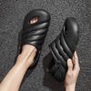Mens Clogs Waterproof Anti-Skid Thick Bottom Wear-Resistant Cushioned Sole Plush Comfort Easy Slip-On Sandal Shoes