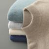 Men's Half-High Collar 100% Pure Wool Sweater - Thickened Loose Knit Pullover for Autumn/Winter