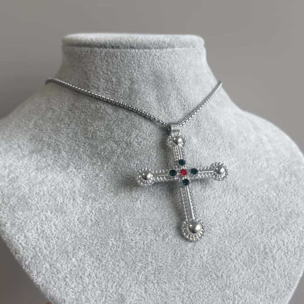 Cross Pendant Necklace With Alloy Chain For Women Men Boho Style Summer 2026