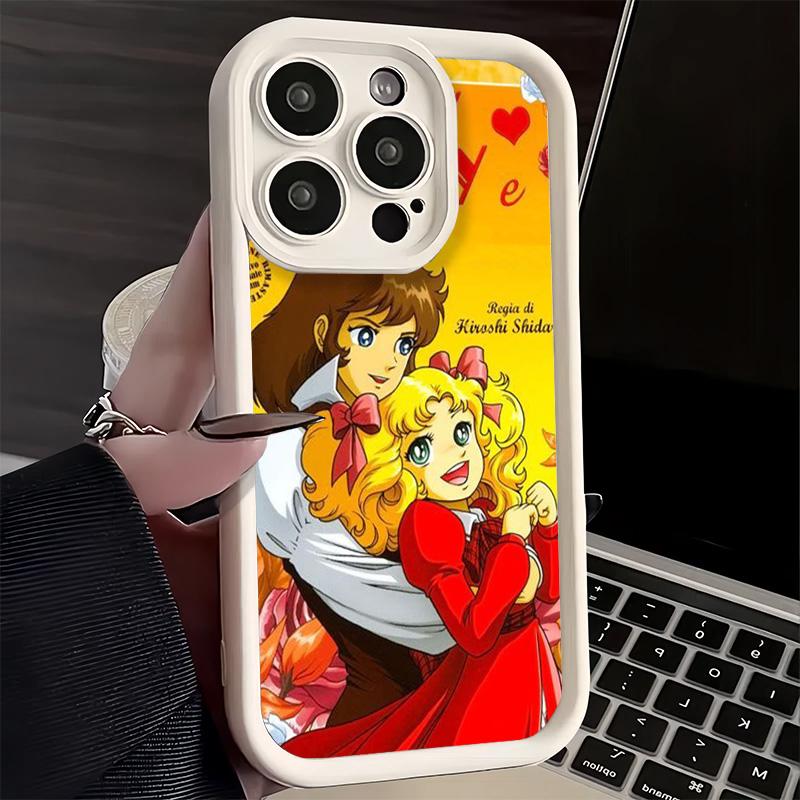 Phone Case for iPhone 17 Air 16E 15 16 Pro Max Candy 90s Cartoon Cover 14 Plus 13 12 Mini Soft Shell Silicone Fundas