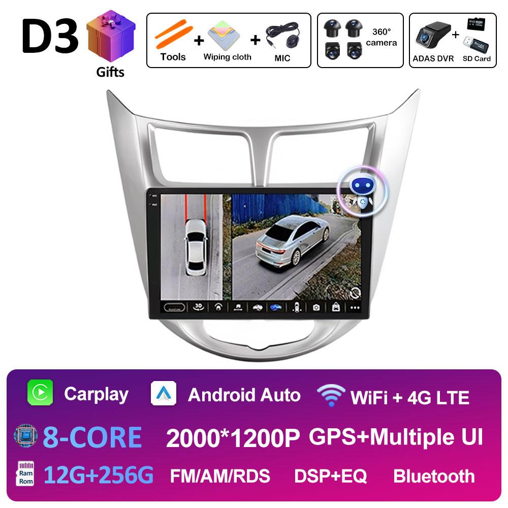 Pentru Hyundai Solaris Verna Accent 1 2010 2011 2012 2013 - 2016 Sistem Smart Android Player Video Auto Autoradio WIFI Ecran Tactil