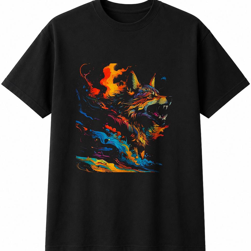 Jackal Wildlife Mens Womens T-Shirt Animal Unisex Novelty Gift Tee Funny Present