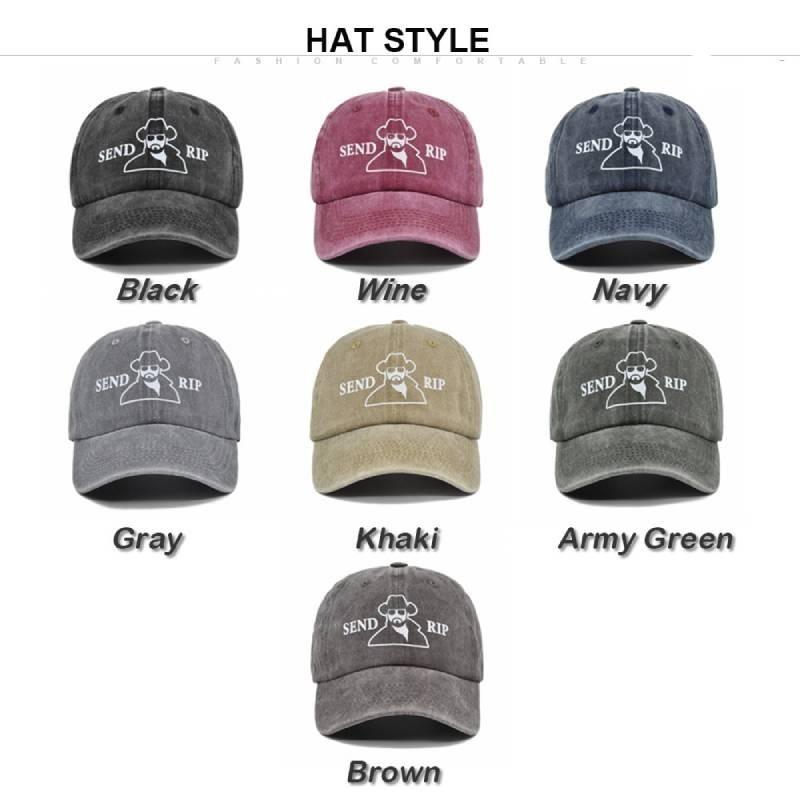 European And American Graffiti Print Baseball Cap Vintage Curved Brim Hat Sun Hat Wholesale Customization