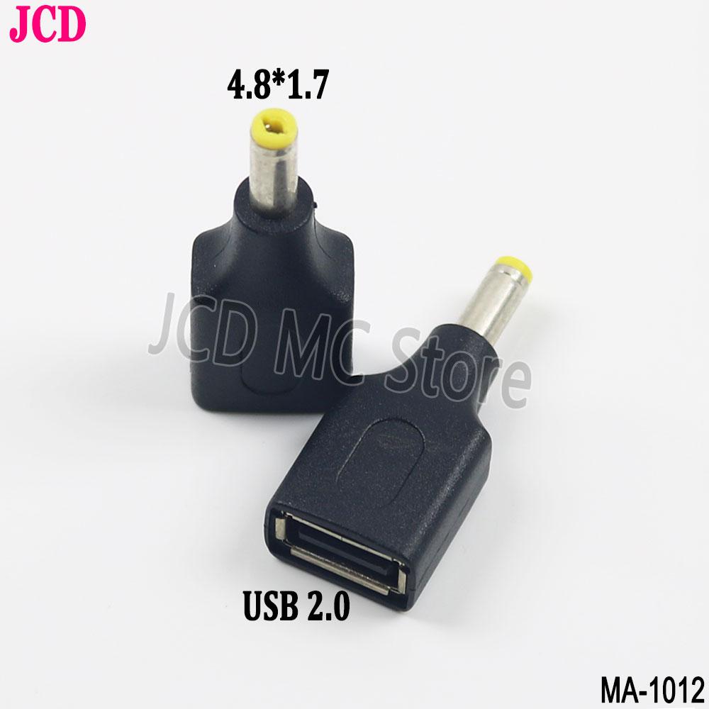 1/2/5Pcs Laptop Tablet USB 2.0 Female to DC 2.5x0.7 3.5x1.35 4.0x1.7 4.8x1.7 5.5x2.1/2.5mm Male Power Jack Connector Adapter