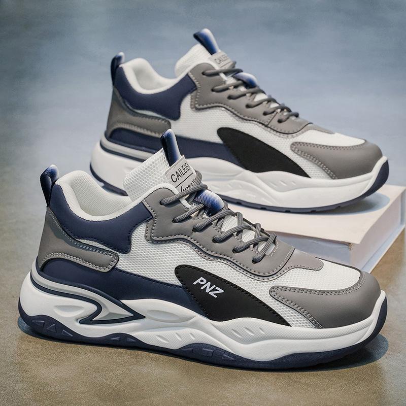 Spring men s shoes new breathable mesh sports shoes men s trend versatile platform casual running dad shoes men 39
