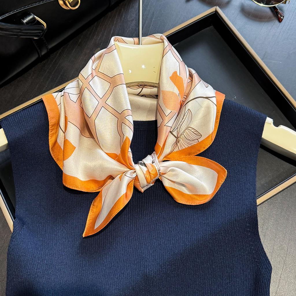 100% Mulberry Silk Scarf Women Shawls Foulard Scarves Pashmina Neckerchief Female Hijab Bandana Luxury Spring Fashion bufanda