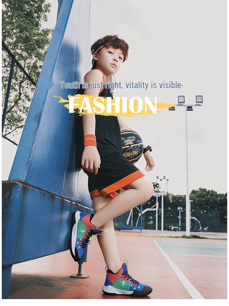 Basketbal Training Hoge Sneakers voor Kinderen & Tieners, Sport Schoenen met Mesh voor Herfst & Winter