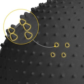 Aufblasbarer Gymnastikball 65 cm - schwarz