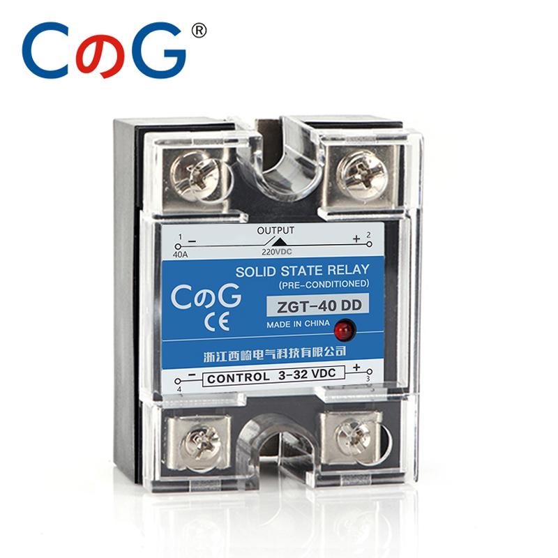 CG SSR-10DD 25DD 40DD 150A 200A SSR Single Phase DC Control DC Heat Sink 3-32VDC To 220VDC 600V 10A 25A 40A DD Solid State Relay Relays 5