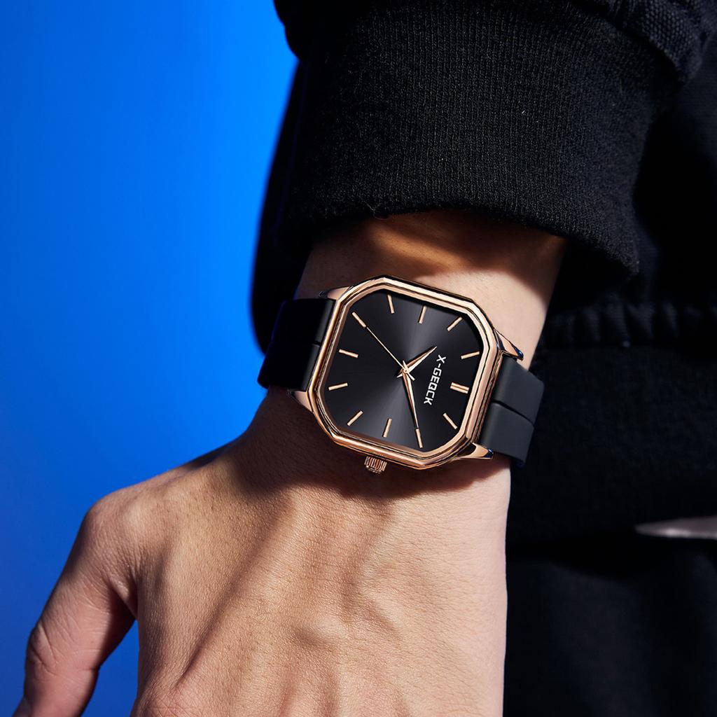 Square Watch Men'S Simple Casual Business Magnetic Tape Watch Temperament Men'S Watch
